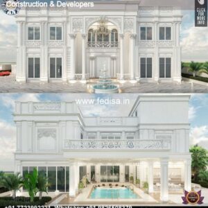 Exterior House Luxury Villa Luxury  House House Front Design Home Front Design-0611