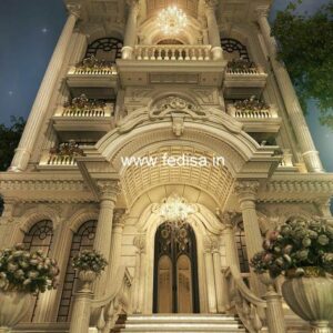 Exterior House Luxury Villa Luxury  House House Front Design Home Front Design-0685