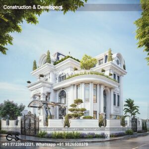 Exterior House Luxury Villa Luxury  House House Front Design Home Front Design-0758