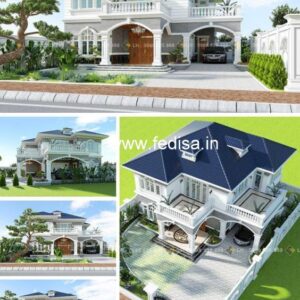 Exterior House Luxury Villa Luxury  House House Front Design Home Front Design-2356