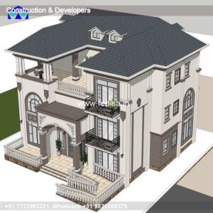 Exterior House Luxury Villa Luxury  House House Front Design Home Front Design-3179