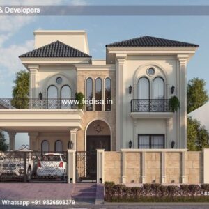 Exterior House Luxury Villa Luxury  House House Front Design Home Front Design-3333