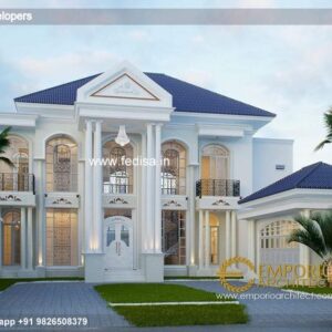 Exterior House Luxury Villa Luxury  House House Front Design Home Front Design-3416