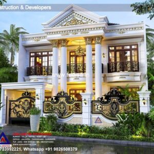 Exterior House Luxury Villa Luxury  House House Front Design Home Front Design-3625