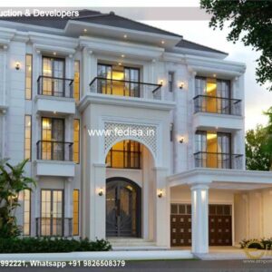 Exterior House Luxury Villa Luxury  House House Front Design Home Front Design-3729
