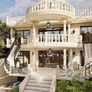 Exterior House Luxury Villa Luxury  House House Front Design Home Front Design-4026