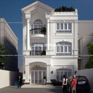 Exterior House Luxury Villa Luxury  House House Front Design Home Front Design-4242