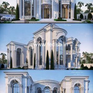 Exterior House Luxury Villa Luxury  House House Front Design Home Front Design-4369