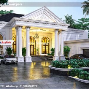 Exterior House Luxury Villa Luxury  House House Front Design Home Front Design-4452