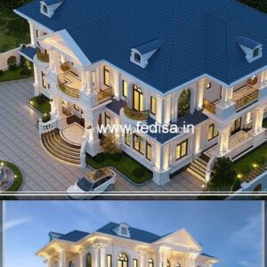 Exterior House Luxury Villa Luxury  House House Front Design Home Front Design-4711