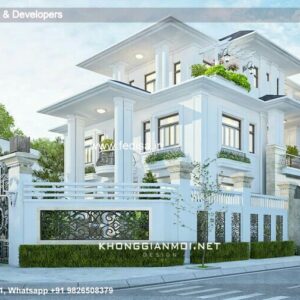 Exterior House Luxury Villa Luxury  House House Front Design Home Front Design-4762