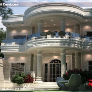 Exterior House Luxury Villa Luxury  House House Front Design Home Front Design-7255