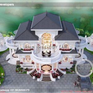 Exterior House Luxury Villa Luxury  House House Front Design Home Front Design-7812