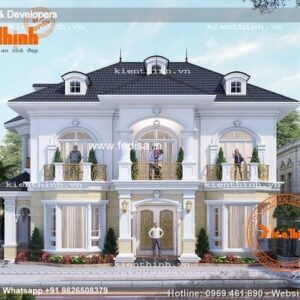 Exterior House Luxury Villa Luxury  House House Front Design Home Front Design-8206